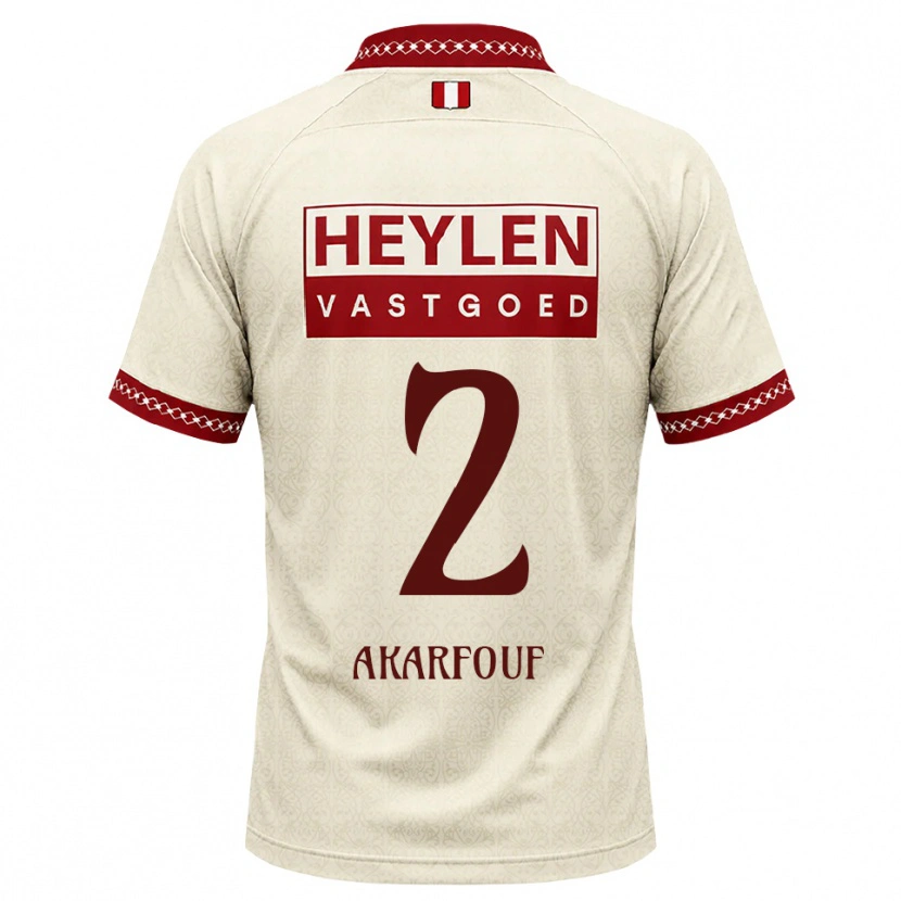 Danxen Dames Hamza Akarfouf #2 Beige Rood Uitshirt Uittenue 2026/27 T-Shirt België