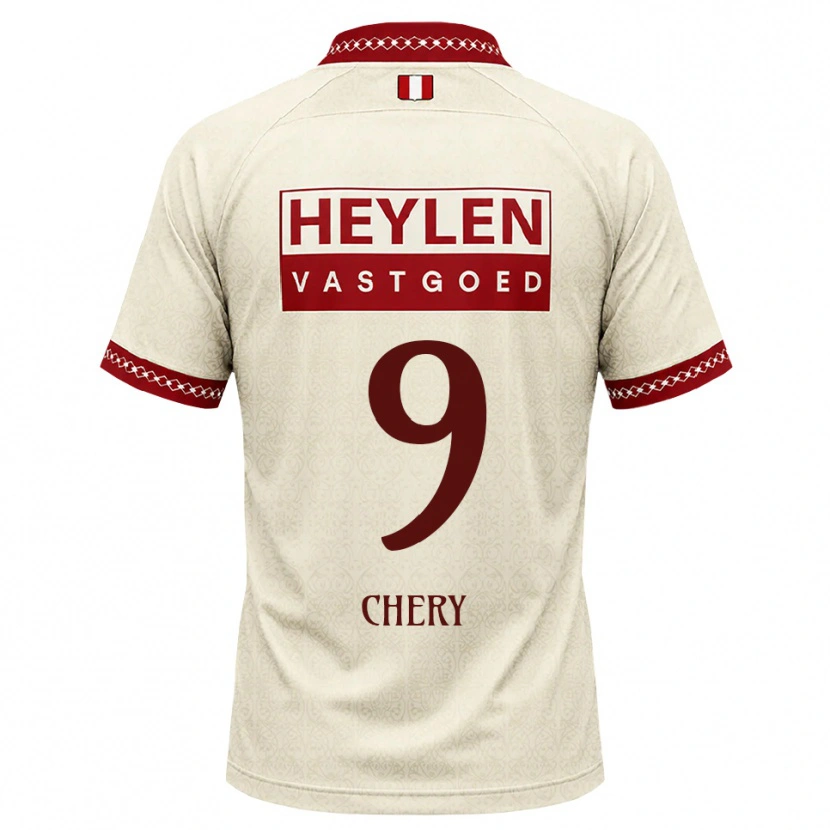 Danxen Dames Tjaronn Chery #9 Beige Rood Uitshirt Uittenue 2026/27 T-Shirt België