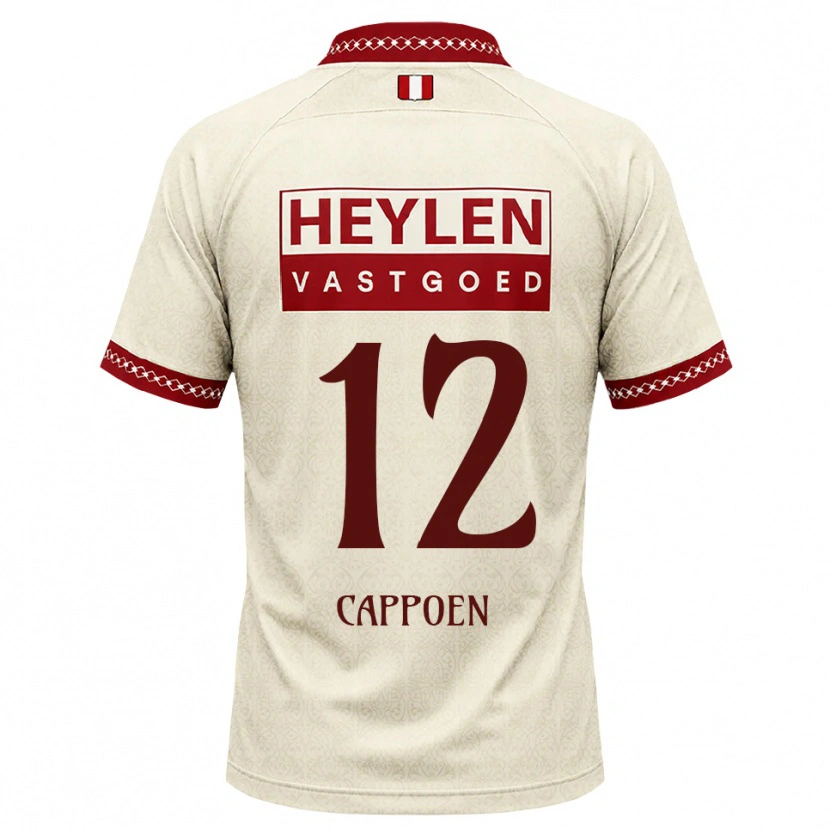 Danxen Dames Logan Cappoen #12 Beige Rood Uitshirt Uittenue 2026/27 T-Shirt België