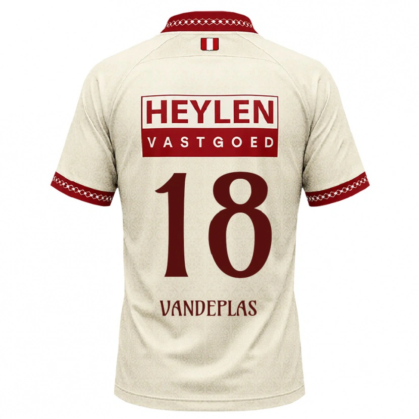 Danxen Dames Gerard Vandeplas #18 Beige Rood Uitshirt Uittenue 2026/27 T-Shirt België