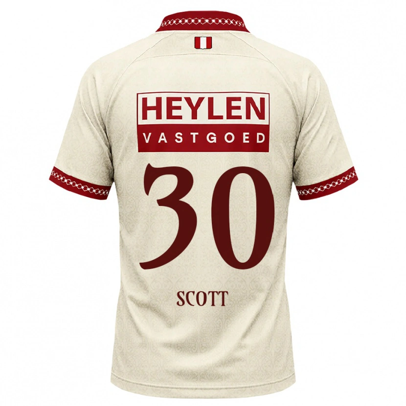 Danxen Dames Christopher Scott #30 Beige Rood Uitshirt Uittenue 2026/27 T-Shirt België