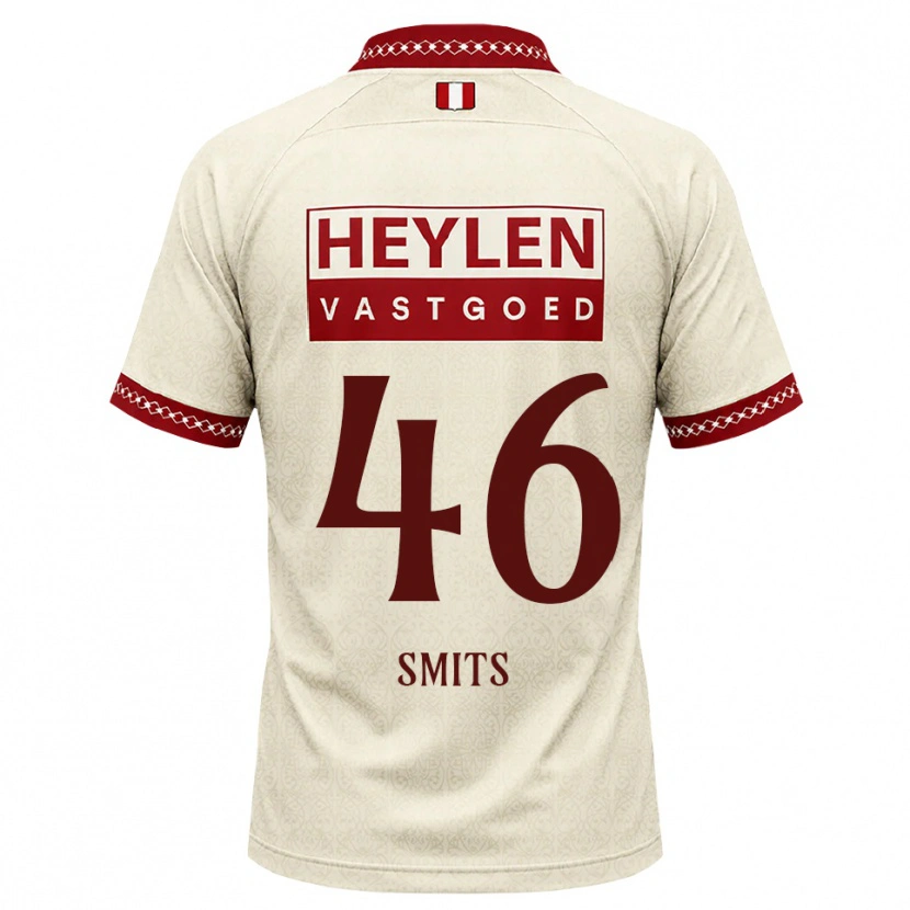 Danxen Dames Milan Smits #46 Beige Rood Uitshirt Uittenue 2026/27 T-Shirt België