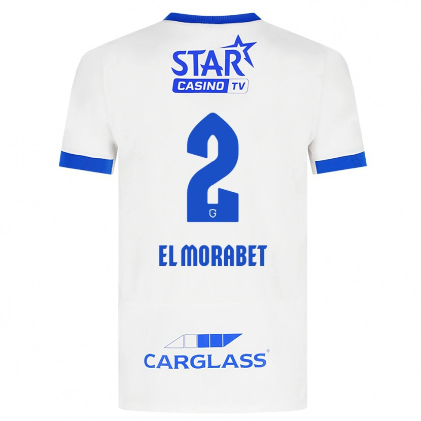 Danxen Dames Sami El Morabet #2 Wit Blauw Uitshirt Uittenue 2026/27 T-Shirt België