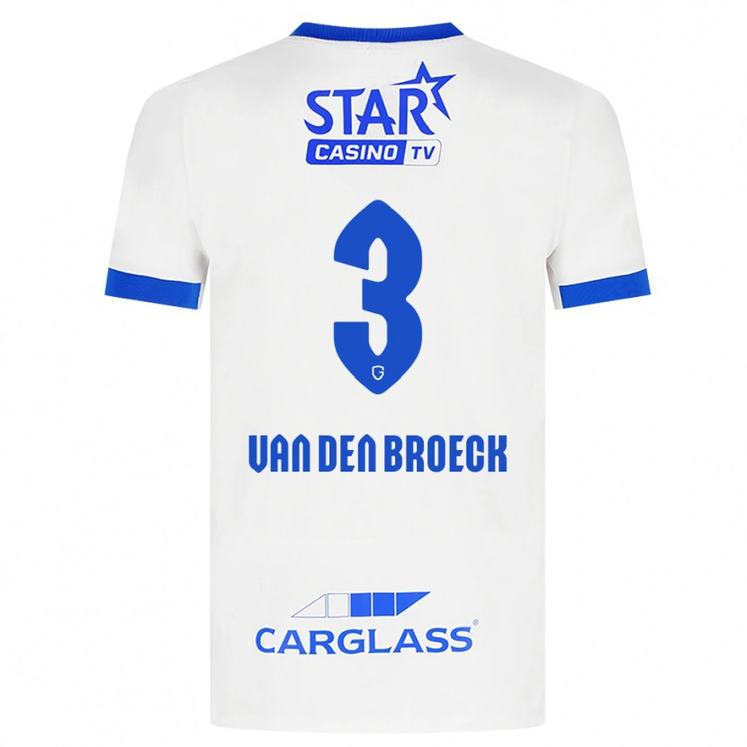 Danxen Dames Kobe Van Den Broeck #3 Wit Blauw Uitshirt Uittenue 2026/27 T-Shirt België