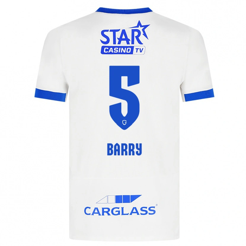 Danxen Dames Alpha Barry #5 Wit Blauw Uitshirt Uittenue 2026/27 T-Shirt België