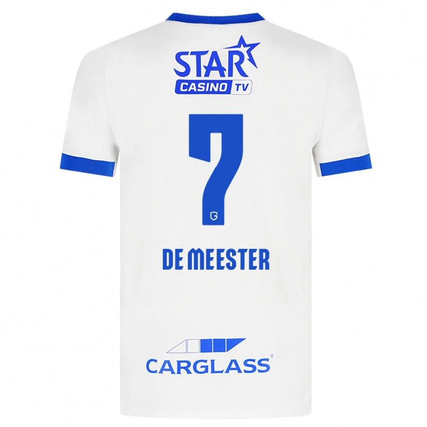Danxen Dames Thirsa De Meester #7 Wit Blauw Uitshirt Uittenue 2026/27 T-Shirt België