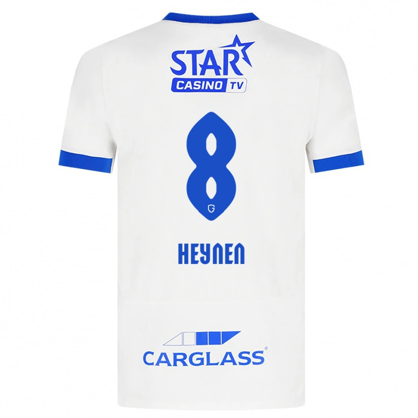 Danxen Dames Bryan Heynen #8 Wit Blauw Uitshirt Uittenue 2026/27 T-Shirt België