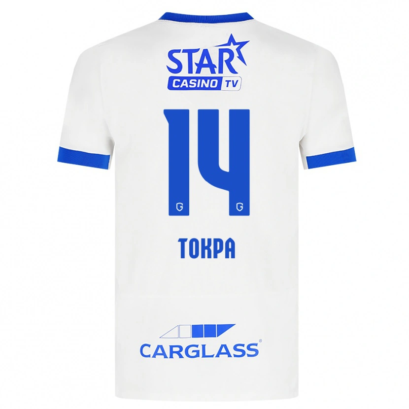 Danxen Dames Winner Tokpa #14 Wit Blauw Uitshirt Uittenue 2026/27 T-Shirt België