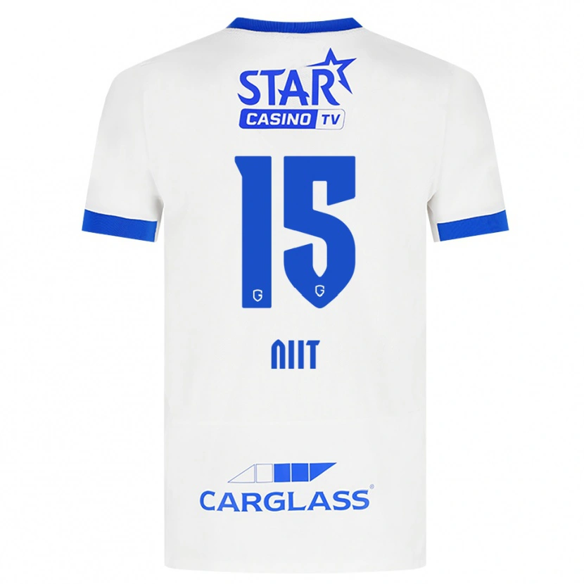 Danxen Dames Eva-Maria Niit #15 Wit Blauw Uitshirt Uittenue 2026/27 T-Shirt België