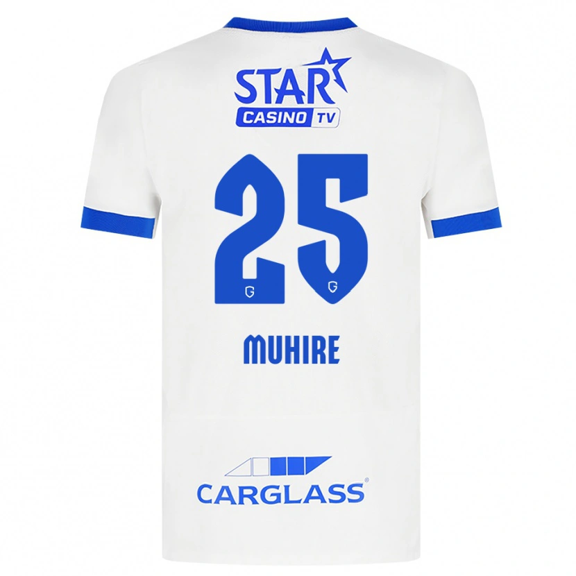 Danxen Dames Ian-Confiance Muhire #25 Wit Blauw Uitshirt Uittenue 2026/27 T-Shirt België