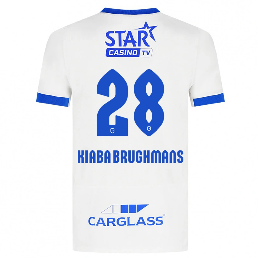 Danxen Dames Lucca Brughmans #28 Wit Blauw Uitshirt Uittenue 2026/27 T-Shirt België