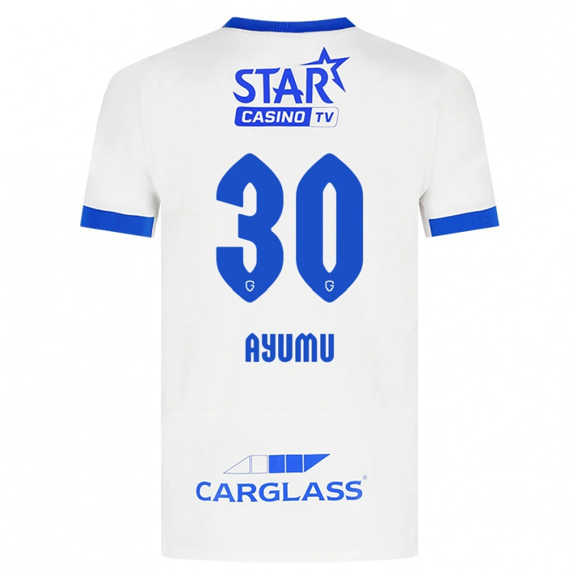 Danxen Dames Ayumu Yokoyama #30 Wit Blauw Uitshirt Uittenue 2026/27 T-Shirt België