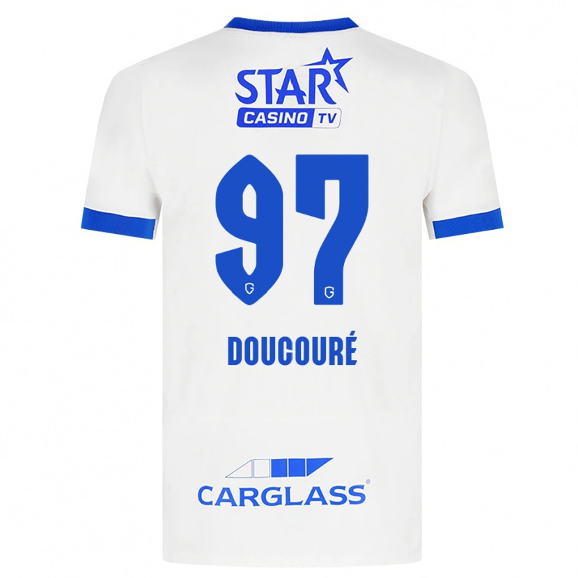 Danxen Dames Emile Doucouré #97 Wit Blauw Uitshirt Uittenue 2026/27 T-Shirt België