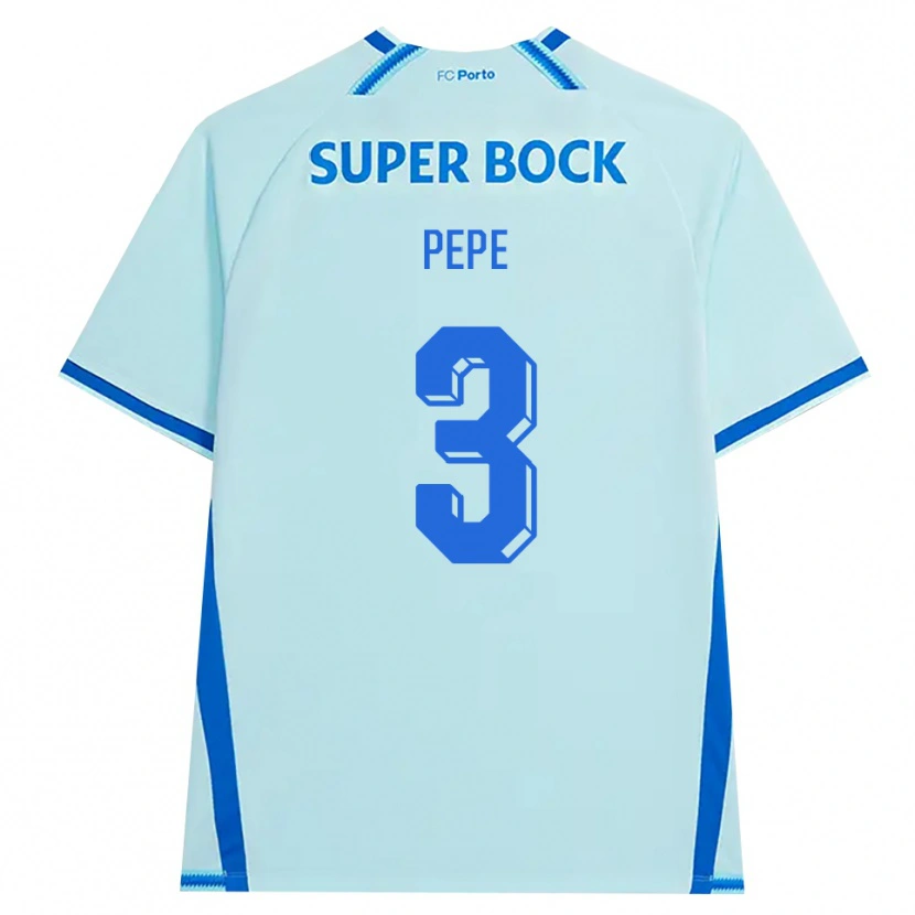 Danxen Dames Pepe #3 Licht Hemelsblauw Blauw Thuisshirt Derde Tenue 2026/27 T-Shirt België