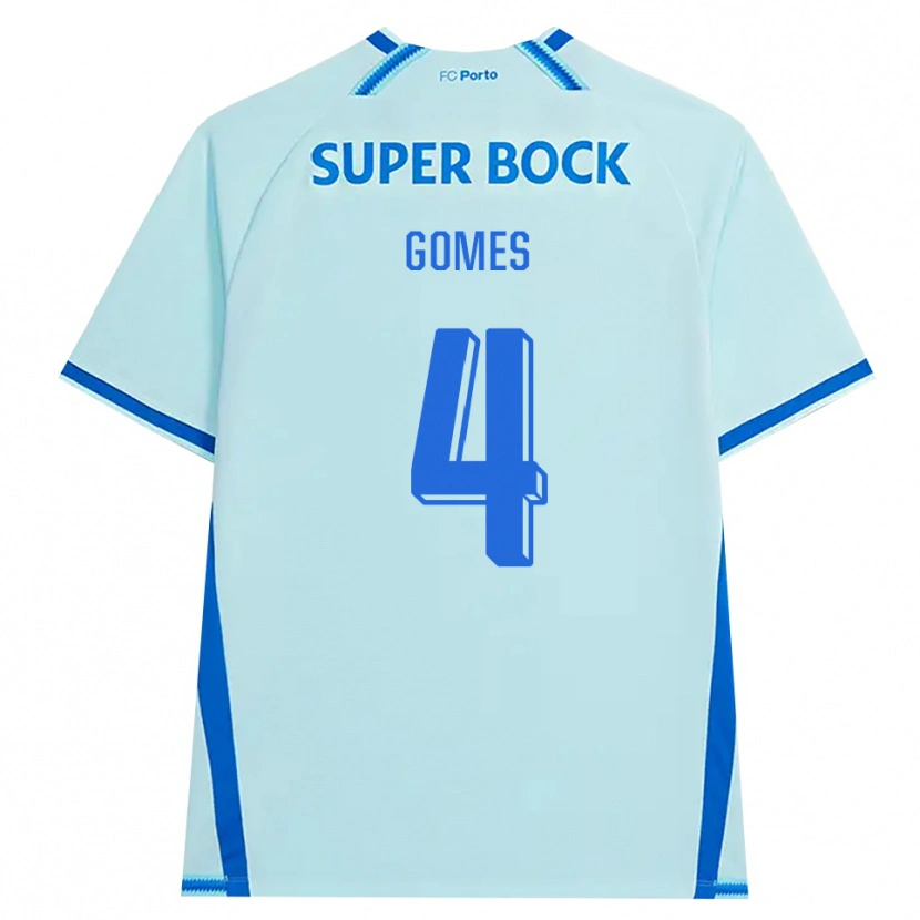 Danxen Dames Salvador Gomes #4 Licht Hemelsblauw Blauw Thuisshirt Derde Tenue 2026/27 T-Shirt België