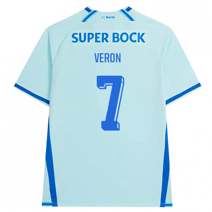 Danxen Dames Gabriel Veron #7 Licht Hemelsblauw Blauw Thuisshirt Derde Tenue 2026/27 T-Shirt België