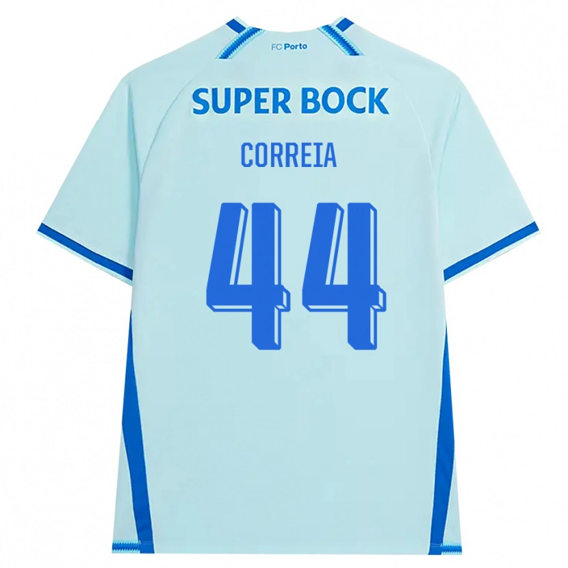 Danxen Dames Romain Correia #44 Licht Hemelsblauw Blauw Thuisshirt Derde Tenue 2026/27 T-Shirt België