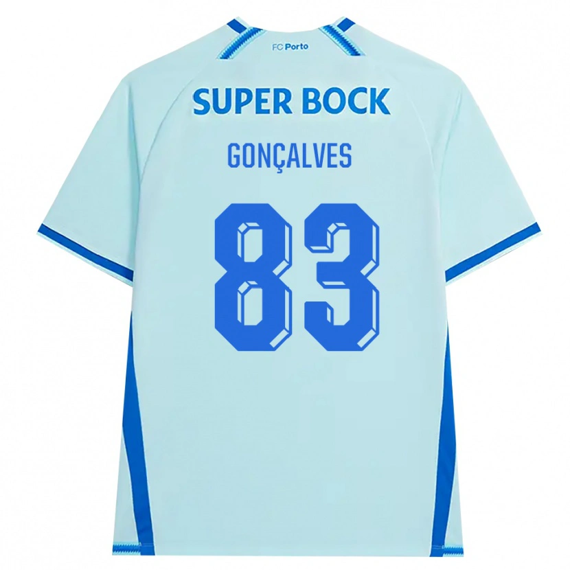 Danxen Dames Rodrigo Gonçalves #83 Licht Hemelsblauw Blauw Thuisshirt Derde Tenue 2026/27 T-Shirt België