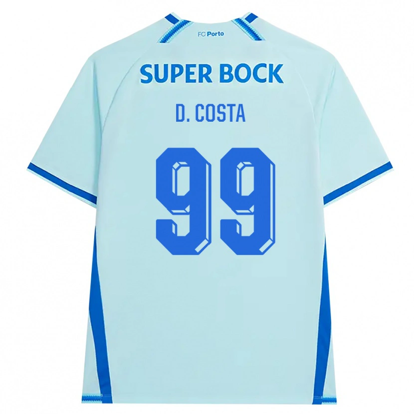Danxen Dames Diogo Costa #99 Licht Hemelsblauw Blauw Thuisshirt Derde Tenue 2026/27 T-Shirt België