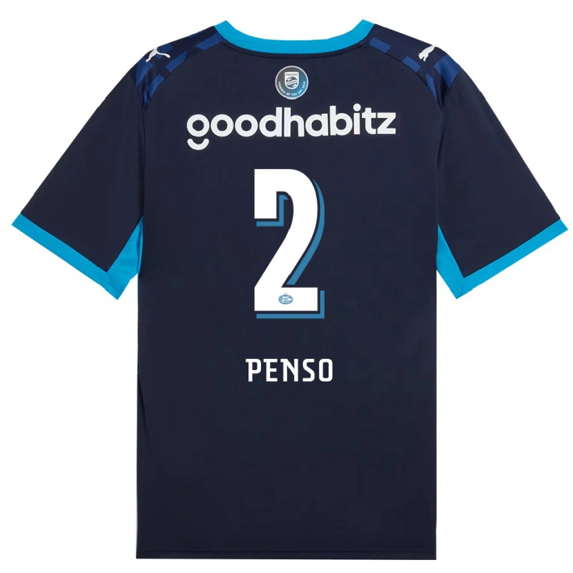 Danxen Dames Kyano Penso #2 Hemelsblauw Koninklijkblauw Thuisshirt Derde Tenue 2026/27 T-Shirt België