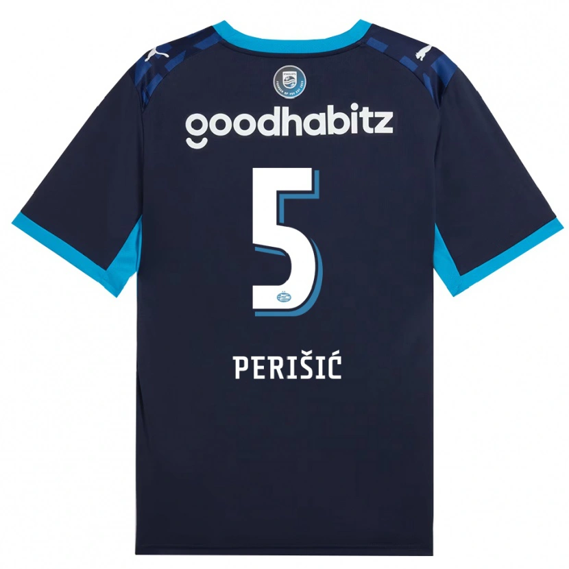 Danxen Dames Ivan Perišić #5 Hemelsblauw Koninklijkblauw Thuisshirt Derde Tenue 2026/27 T-Shirt België