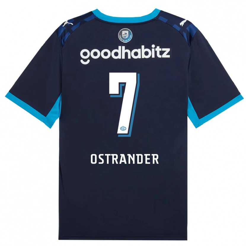 Danxen Dames William Ostrander #7 Hemelsblauw Koninklijkblauw Thuisshirt Derde Tenue 2026/27 T-Shirt België
