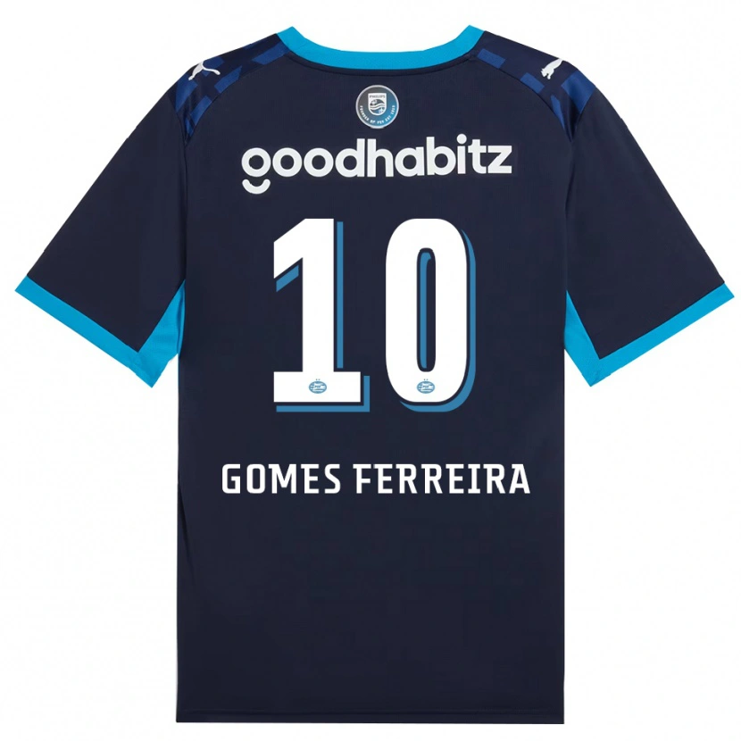 Danxen Dames Damian Gomes Ferreira #10 Hemelsblauw Koninklijkblauw Thuisshirt Derde Tenue 2026/27 T-Shirt België