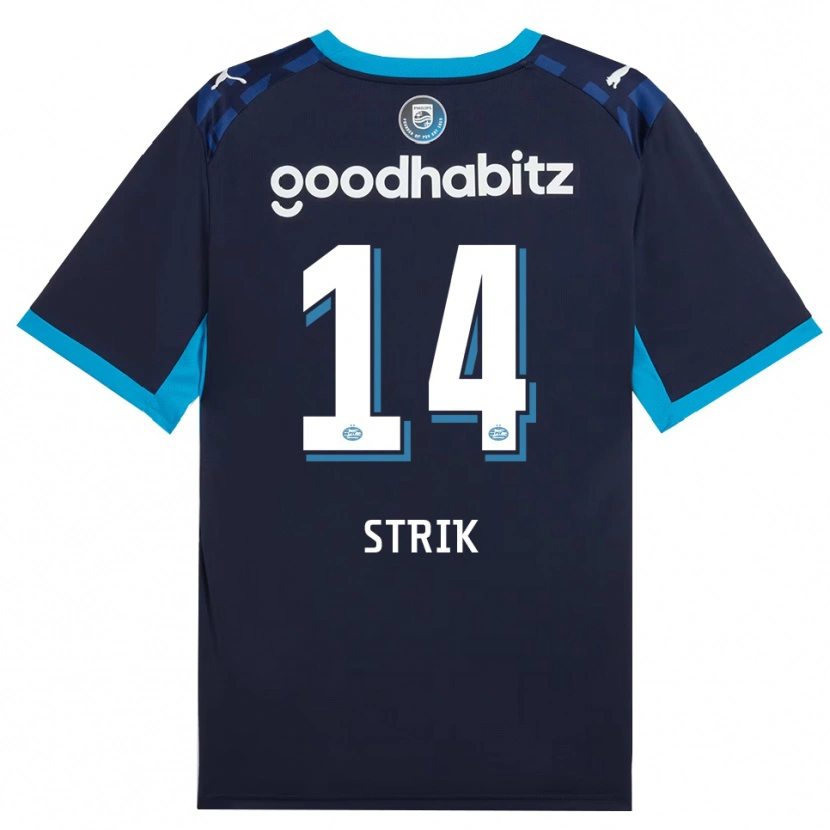 Danxen Dames Laura Strik #14 Hemelsblauw Koninklijkblauw Thuisshirt Derde Tenue 2026/27 T-Shirt België