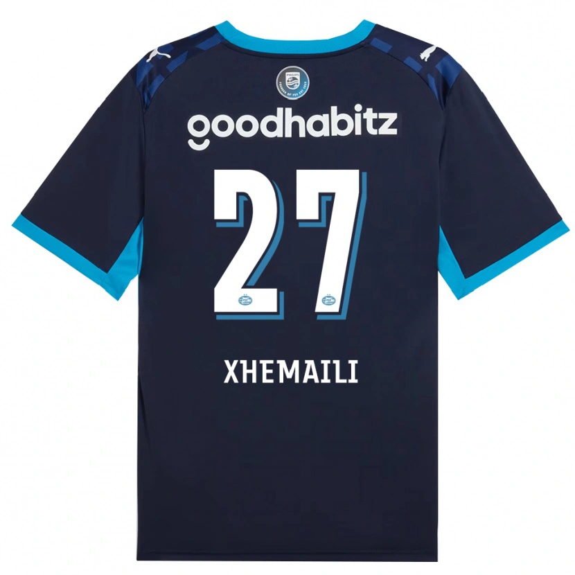 Danxen Dames Riola Xhemaili #27 Hemelsblauw Koninklijkblauw Thuisshirt Derde Tenue 2026/27 T-Shirt België