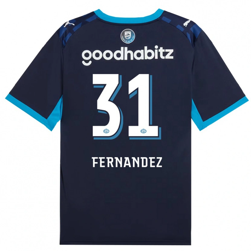 Danxen Dames Noah Fernandez #31 Hemelsblauw Koninklijkblauw Thuisshirt Derde Tenue 2026/27 T-Shirt België