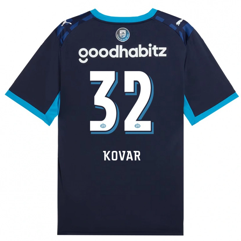 Danxen Dames Matej Kovar #32 Hemelsblauw Koninklijkblauw Thuisshirt Derde Tenue 2026/27 T-Shirt België