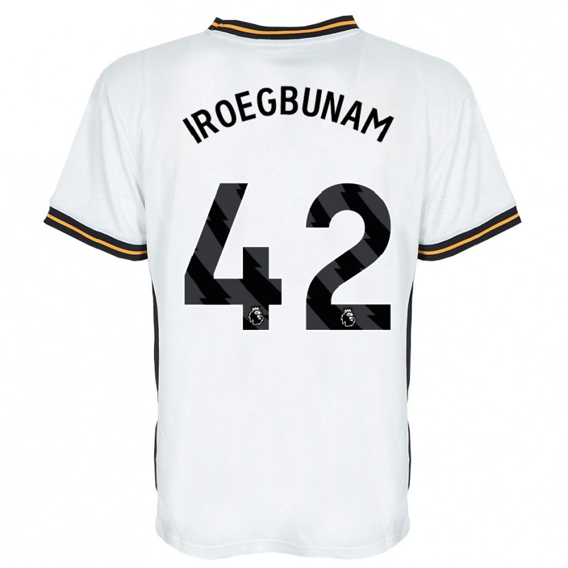 Danxen Dames Tim Iroegbunam #42 Wit Oranje Zwart Uitshirt Uittenue 2026/27 T-Shirt België