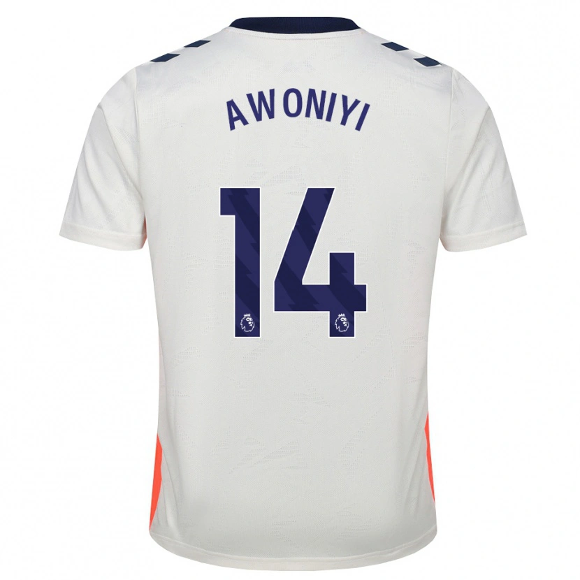 Danxen Dames Taiwo Awoniyi #14 Wit Oranje Koninklijk Blauw Uitshirt Uittenue 2026/27 T-Shirt België