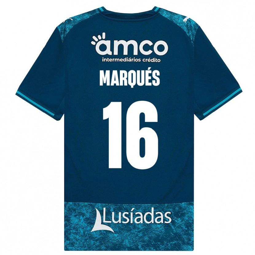 Danxen Dames Tommy Marqués #16 Donkerleigrijs Mediumturquoise Uitshirt Uittenue 2026/27 T-Shirt België