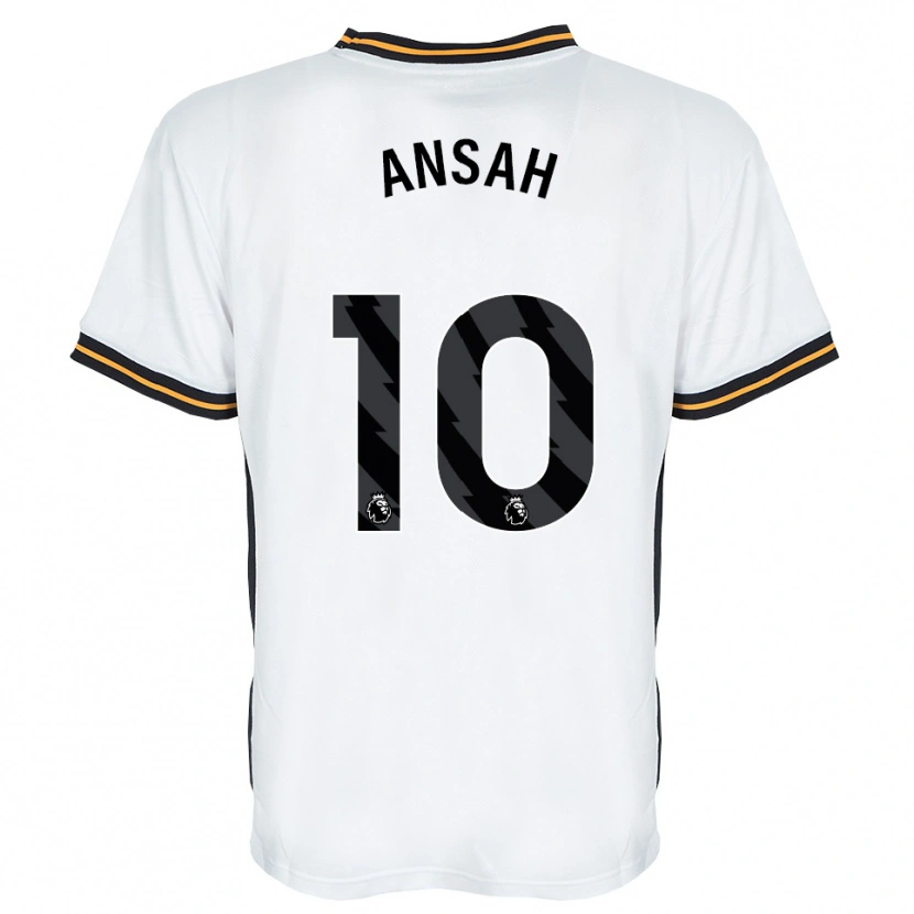 Danxen Dames Ilyas Ansah #10 Wit Oranje Zwart Uitshirt Uittenue 2026/27 T-Shirt België