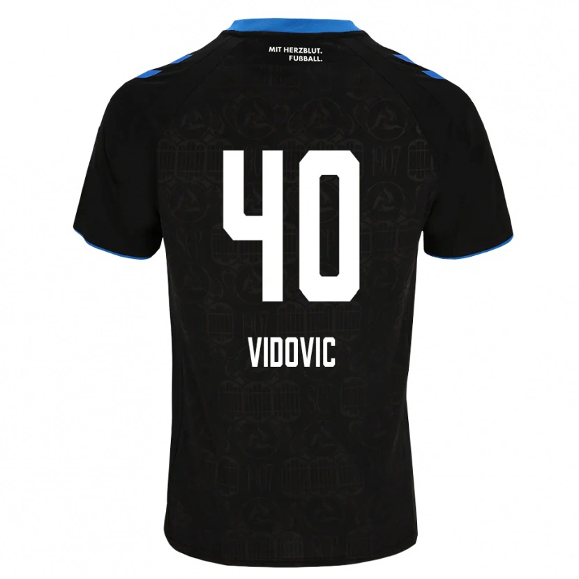 Danxen Dames Gabriel Vidovic #40 Zwart Wit Rood Thuisshirt Thuistenue 2026/27 T-Shirt België