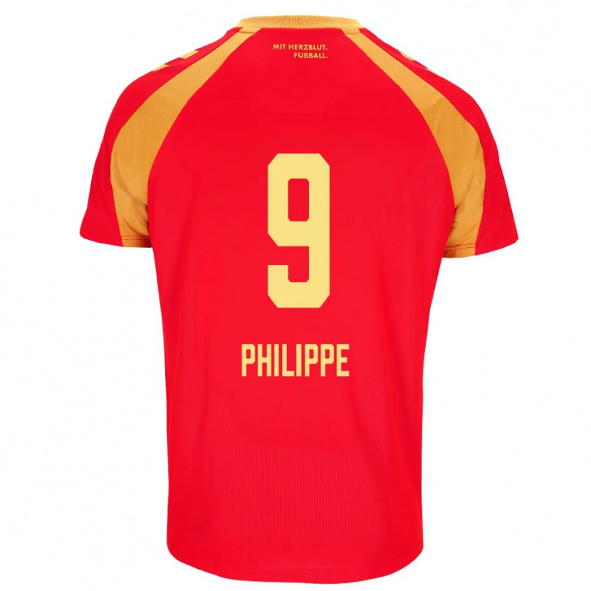 Danxen Dames Rayan Philippe #9 Rood Oranje Zwart Uitshirt Uittenue 2026/27 T-Shirt België