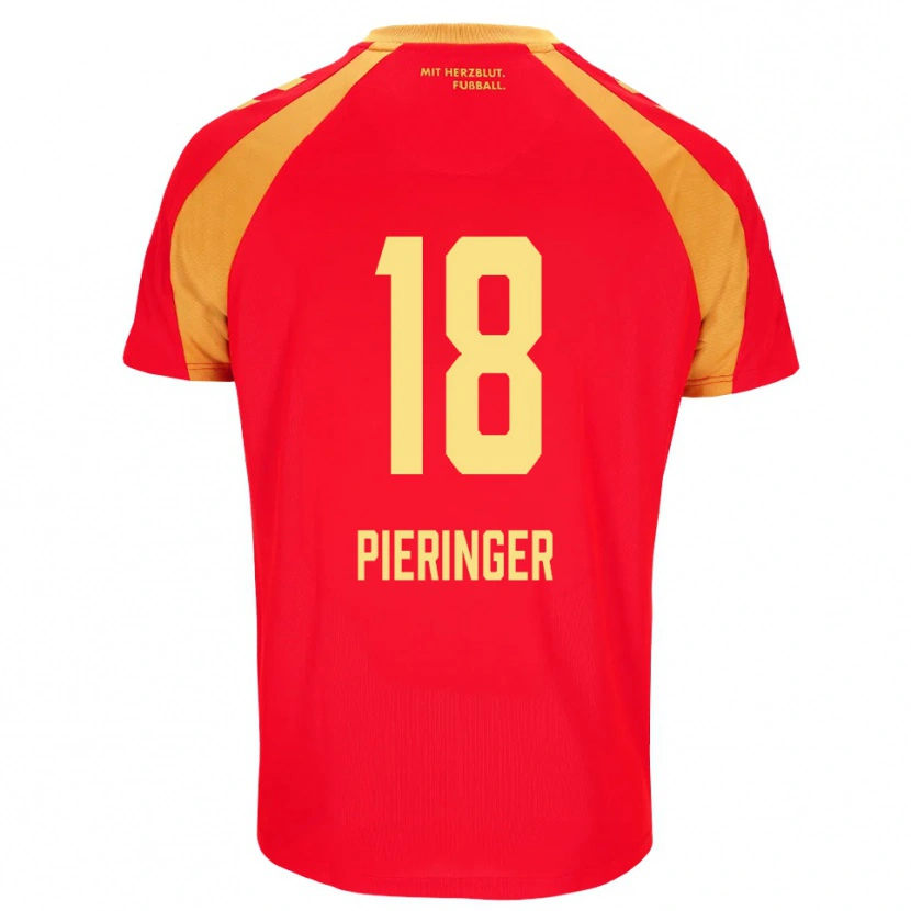 Danxen Dames Marvin Pieringer #18 Rood Oranje Zwart Uitshirt Uittenue 2026/27 T-Shirt België