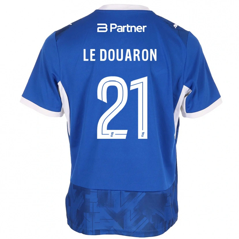 Danxen Dames Jérémy Le Douaron #21 Mediumblue Wit Thuisshirt Thuistenue 2026/27 T-Shirt België