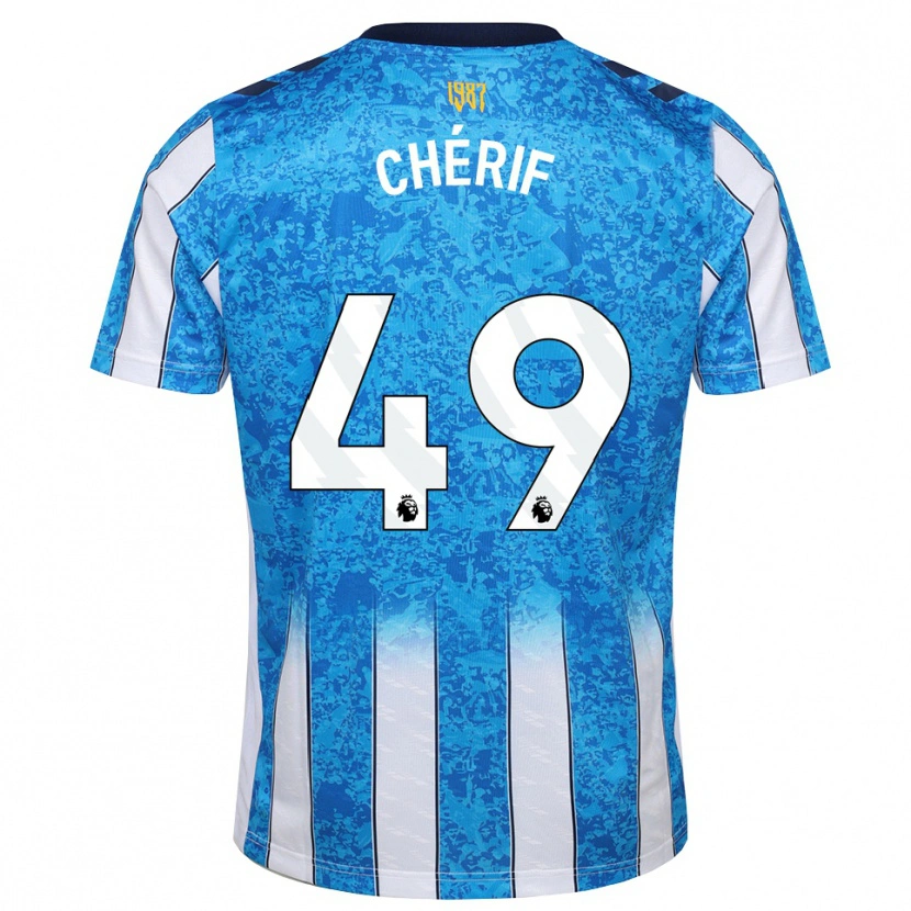 Danxen Dames Sidiki Chérif #49 Wit Blauw Oranje Thuisshirt Thuistenue 2026/27 T-Shirt België