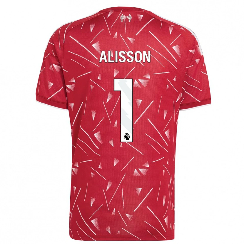 Danxen Kinderen Alisson Ramses Becker #1 Wit Rood Thuisshirt Thuistenue 2026/27 T-Shirt België