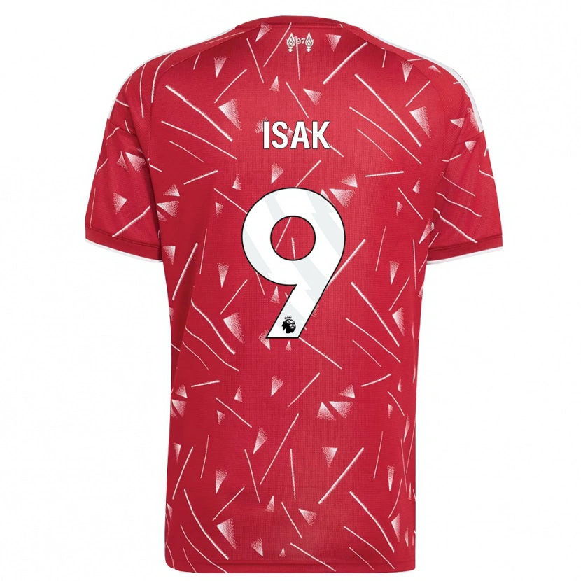 Danxen Kinderen Alexander Isak #9 Wit Rood Thuisshirt Thuistenue 2026/27 T-Shirt België