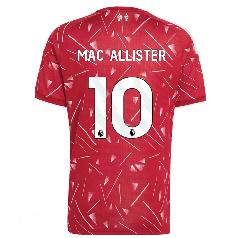 Danxen Kinderen Alexis Mac Allister #10 Wit Rood Thuisshirt Thuistenue 2026/27 T-Shirt België