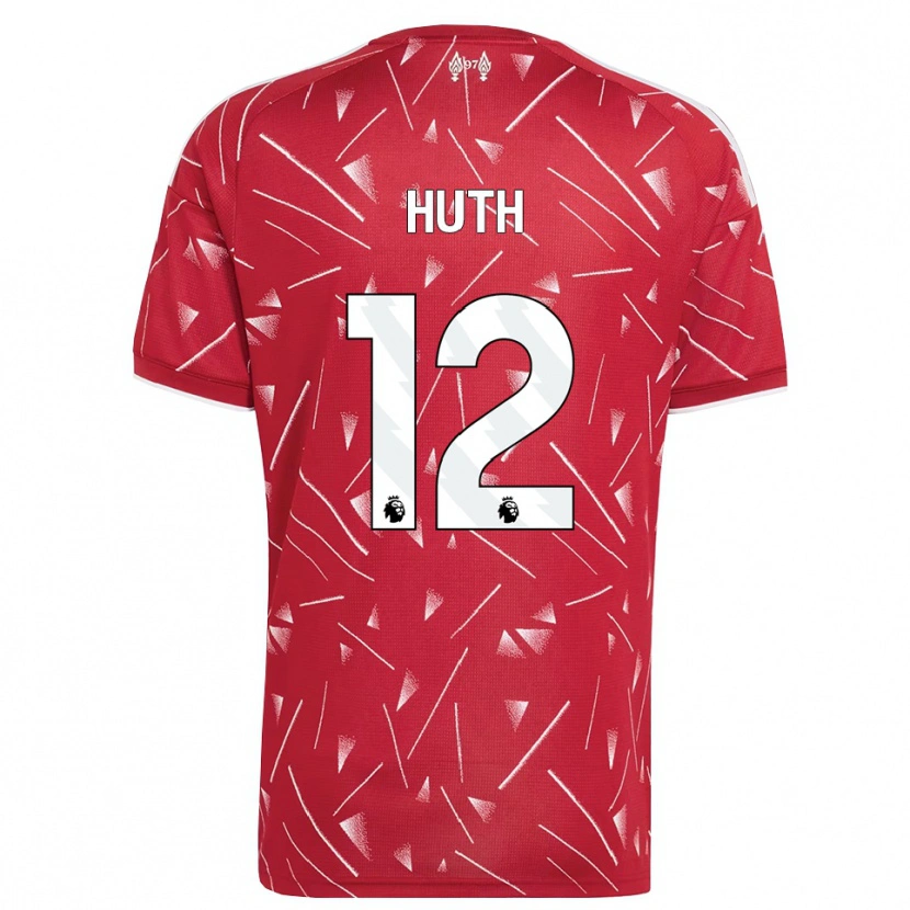 Danxen Kinderen Charlie Huth #12 Wit Rood Thuisshirt Thuistenue 2026/27 T-Shirt België