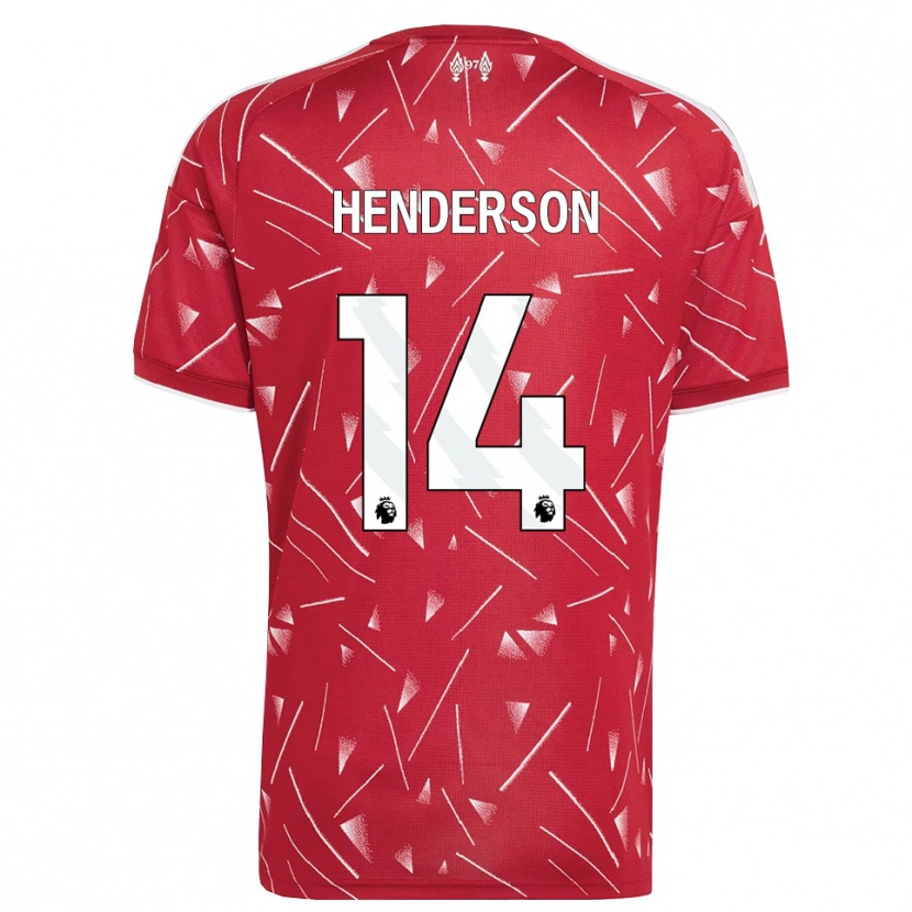 Danxen Kinderen Henderson #14 Wit Rood Thuisshirt Thuistenue 2026/27 T-Shirt België