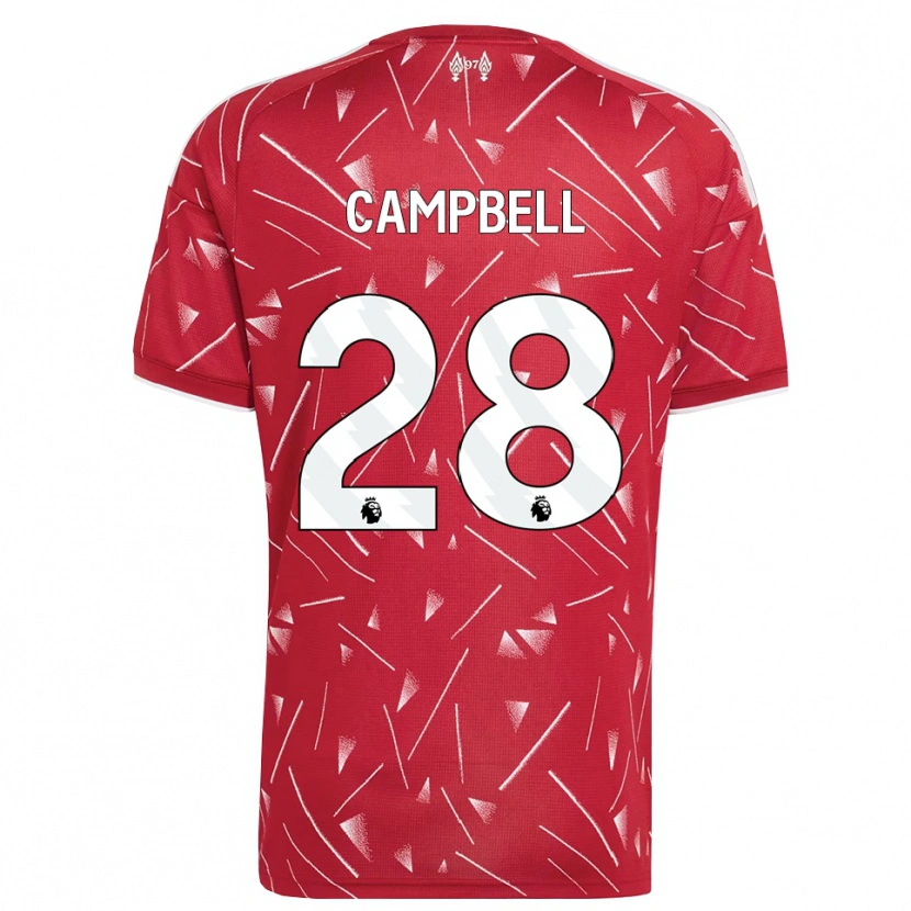 Danxen Kinderen Megan Campbell #28 Wit Rood Thuisshirt Thuistenue 2026/27 T-Shirt België