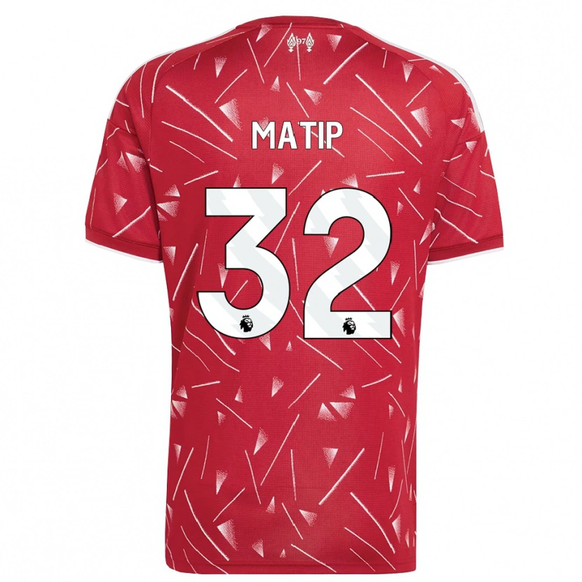 Danxen Kinderen Joel Matip #32 Wit Rood Thuisshirt Thuistenue 2026/27 T-Shirt België