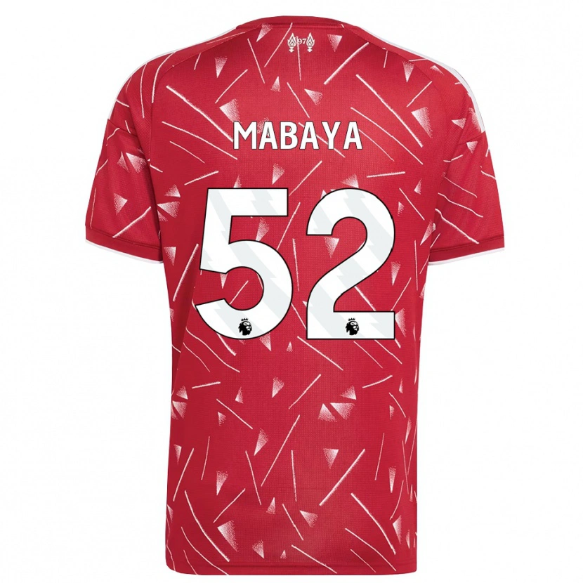 Danxen Kinderen Isaac Mabaya #52 Wit Rood Thuisshirt Thuistenue 2026/27 T-Shirt België