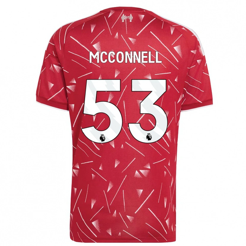Danxen Kinderen James Mcconnell #53 Wit Rood Thuisshirt Thuistenue 2026/27 T-Shirt België
