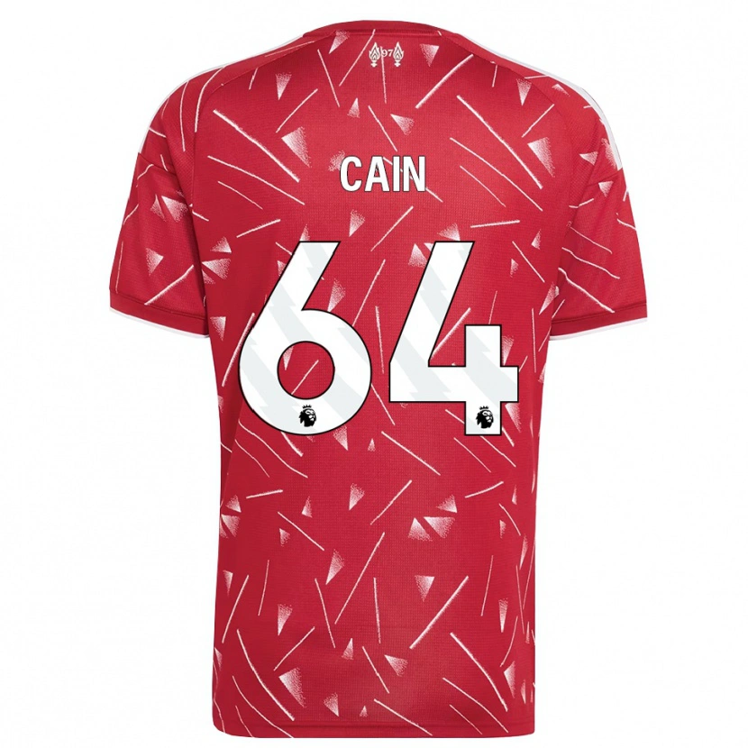 Danxen Kinderen Jake Cain #64 Wit Rood Thuisshirt Thuistenue 2026/27 T-Shirt België